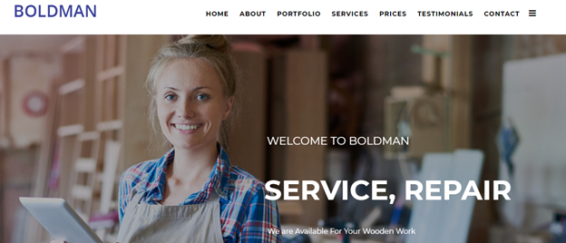 BOLDMAN Carpenter Website Template