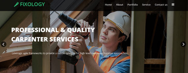 FIXOLOGY  Carpenter Website Template